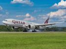 B777 Qatar Airways Cargo na lotnisku w Katowicach, fot. Katowice Airport