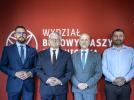 Od lewej mgr inż. K. Kucharski, prof. PRz A. Marciniec, prof. J. Sęp, mgr inż. S. Prucnal (fot. Beata Motyka, Politechnika Rzeszowska)