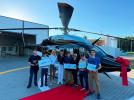 Załoga śmigłowca Bell 429 (SP-WOL) i Serafina Ogończyk-Mąkowska, Prezes AP (fot. Serafina Ogończyk-Mąkowska, Facebook)