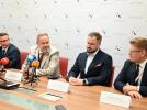 Konferencja prasowa dot. rozpoczęcia przez PAŻP budowy wieży kontroli ruchu lotniczego na lotnisku w Lublinie (fot. Port Lotniczy Lublin)
