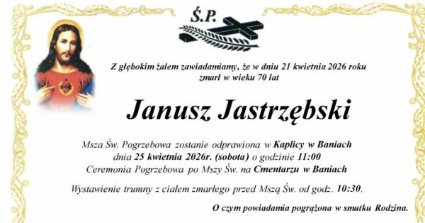 Zmarł Janusz Jastrzębski
