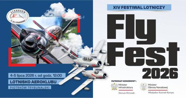 Fly Fest 2026 – pokazy lotnicze w Piotrkowie Trybunalskim